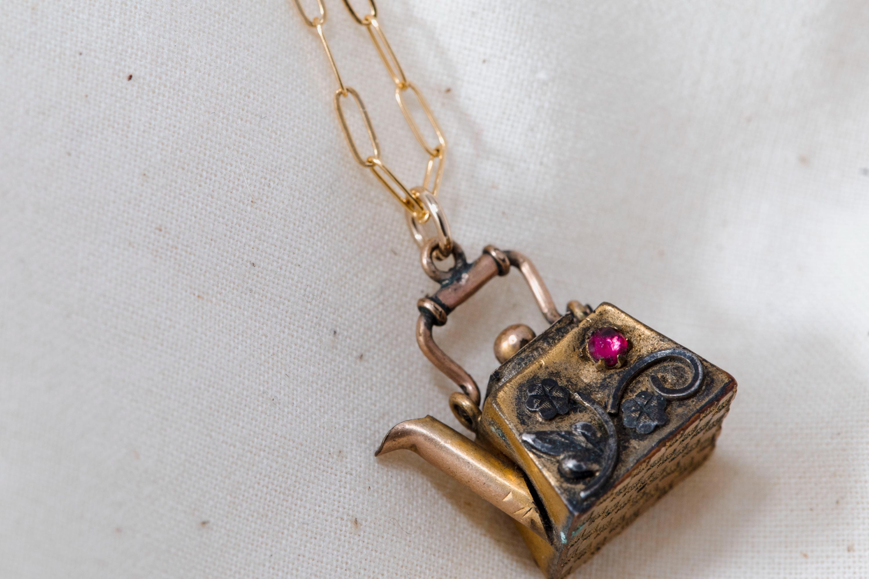 Victorian Teapot Necklace