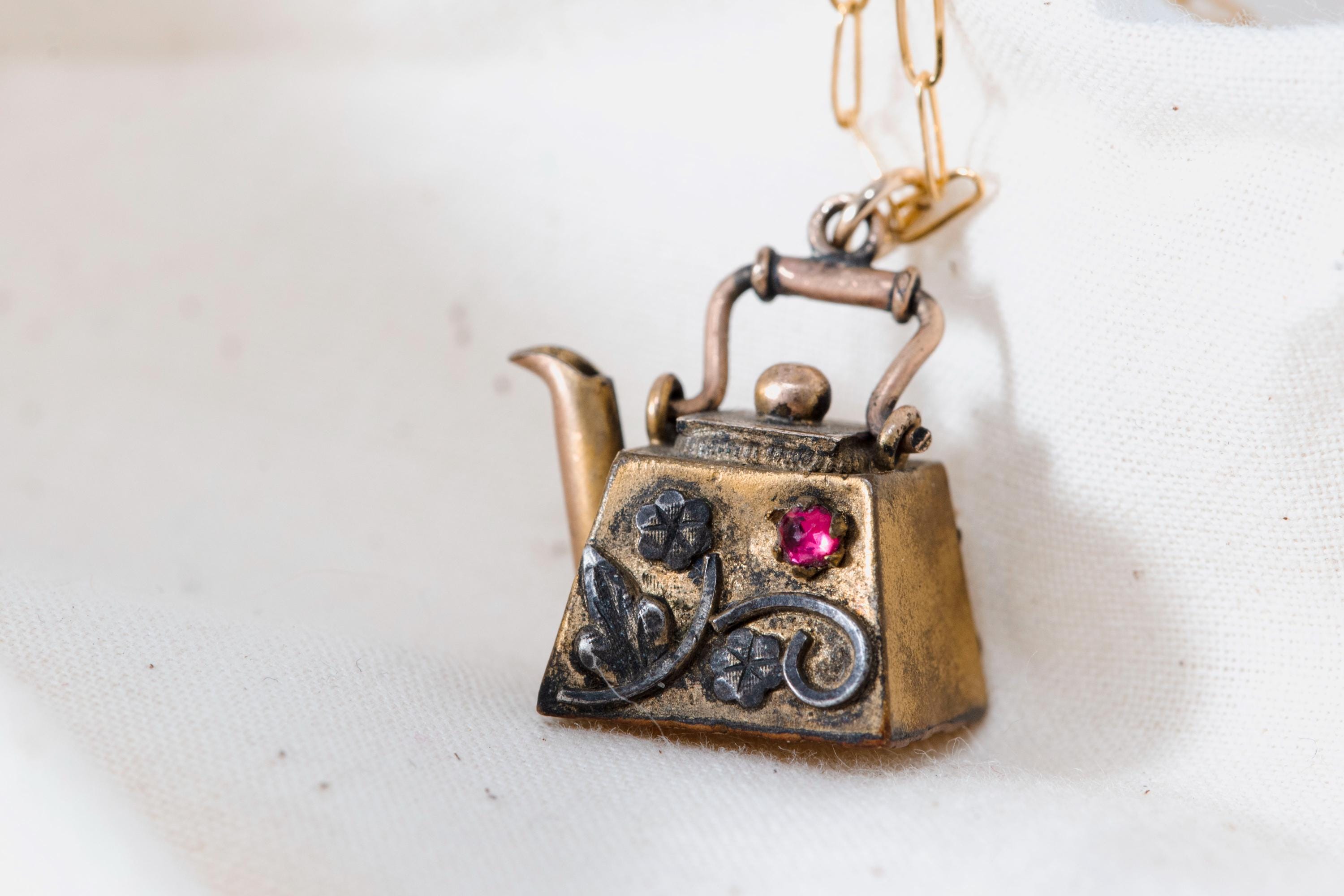 Victorian Teapot Necklace