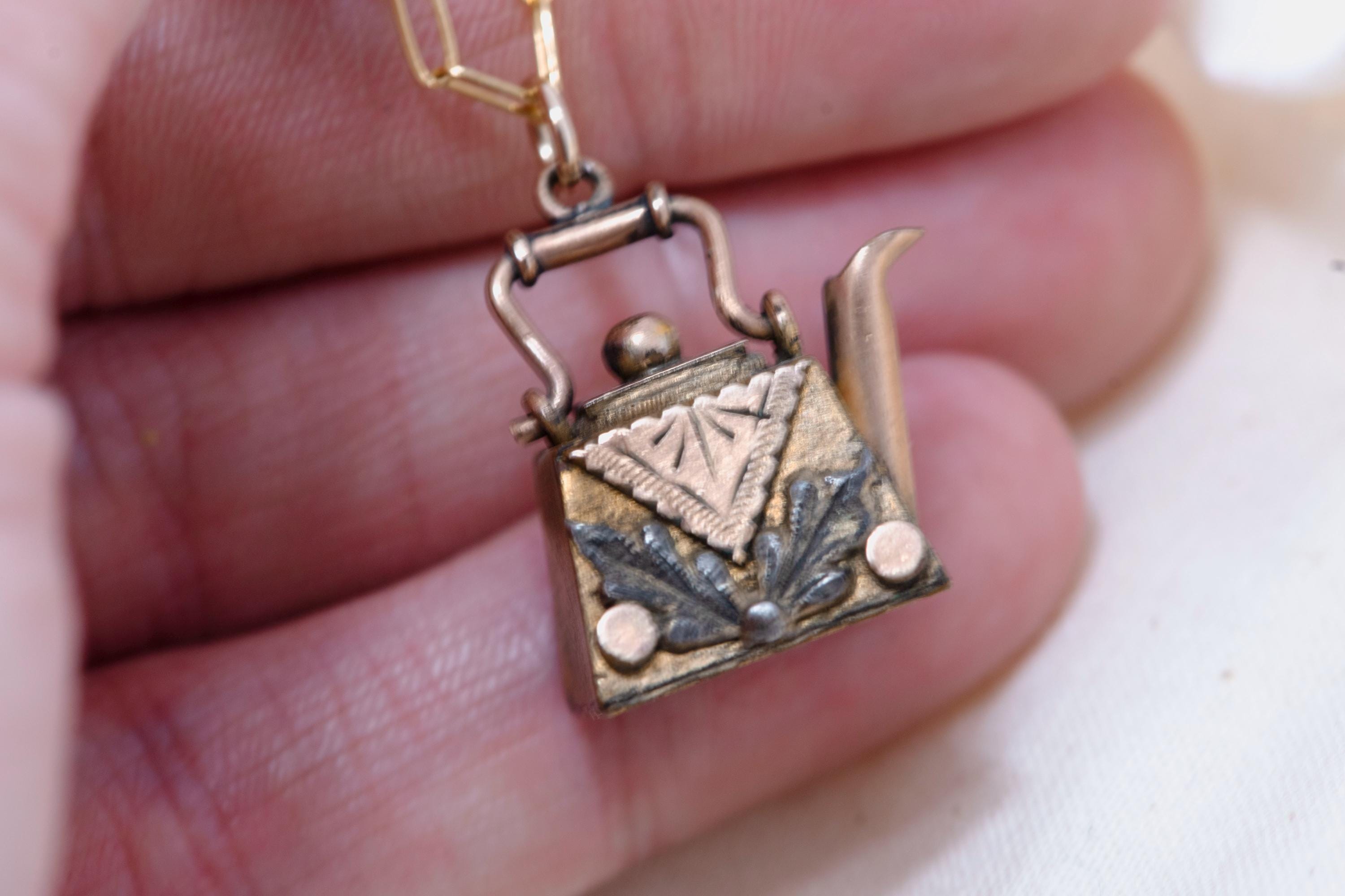 Victorian Teapot Necklace