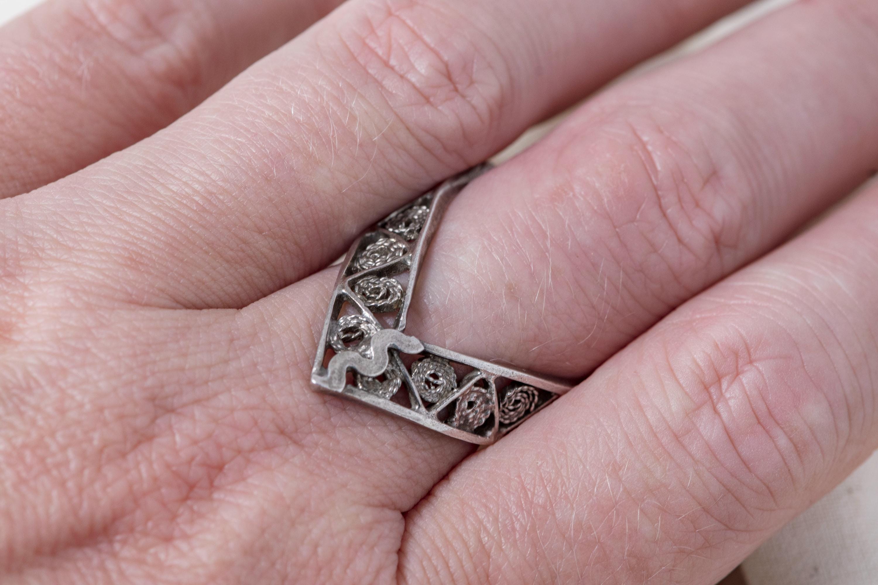 Vintage Sterling Silver Snake Ring