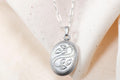 Vintage Sterling Silver Oval Locket