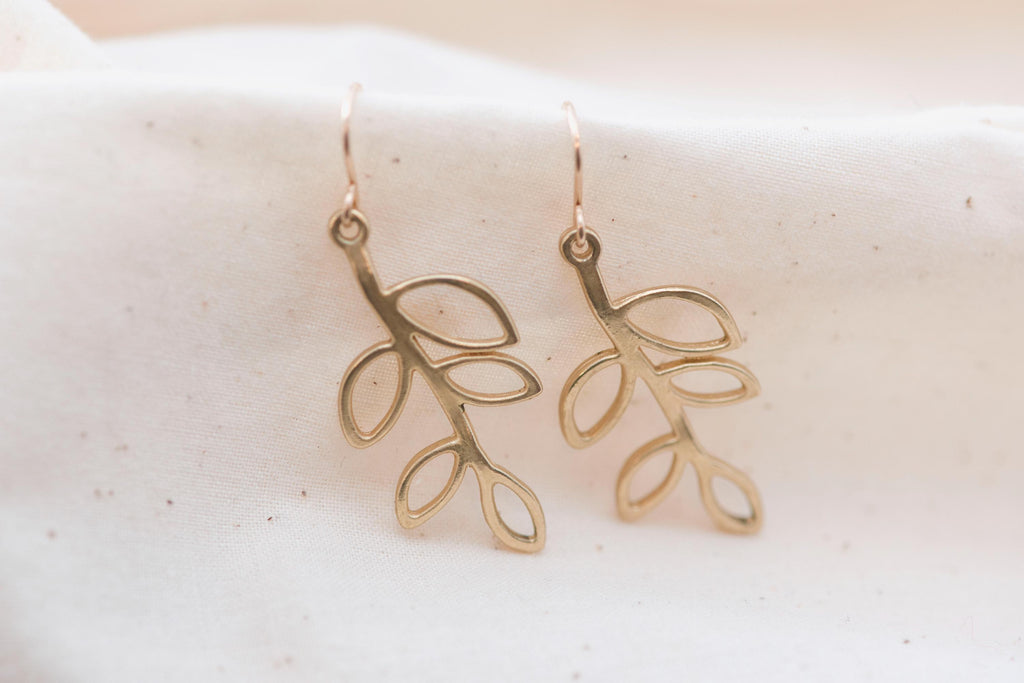 Vintage Leaf Earrings