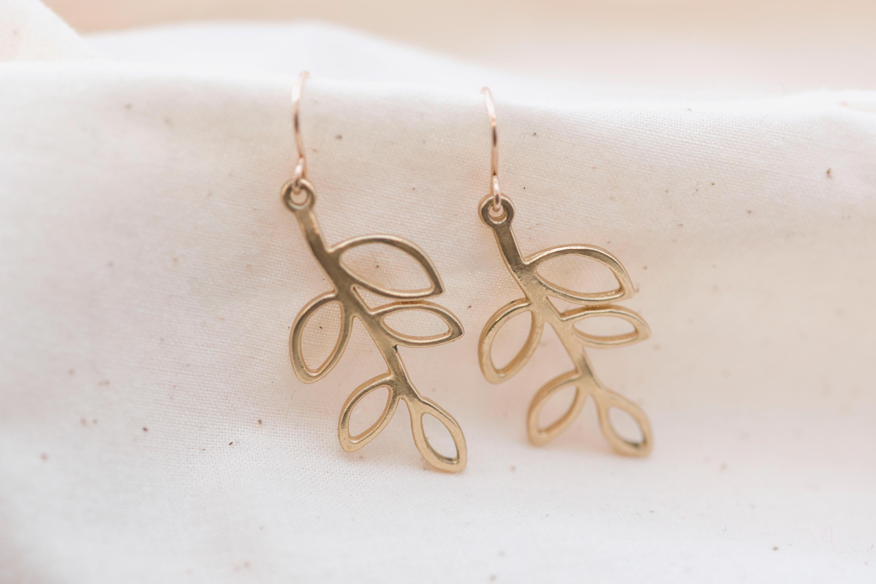 Vintage Leaf Earrings