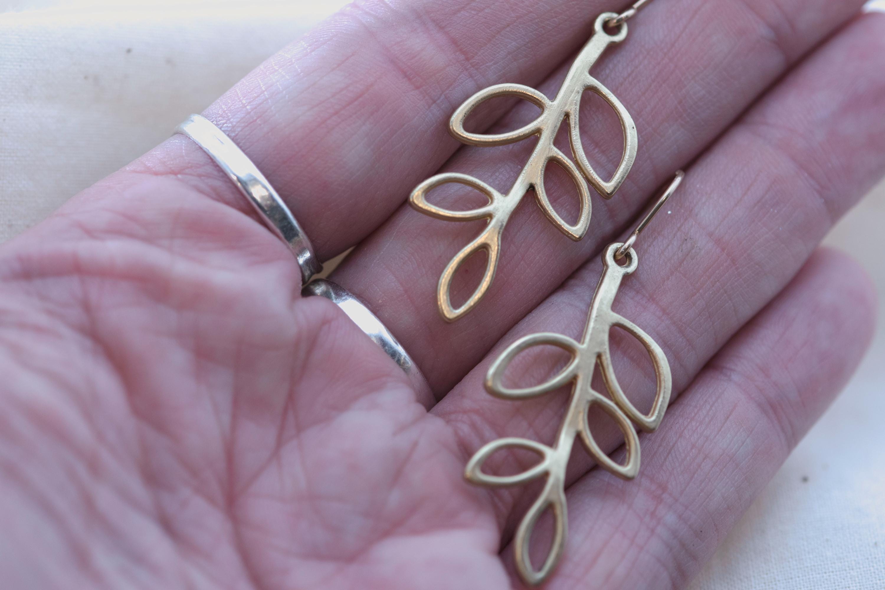 Vintage Leaf Earrings