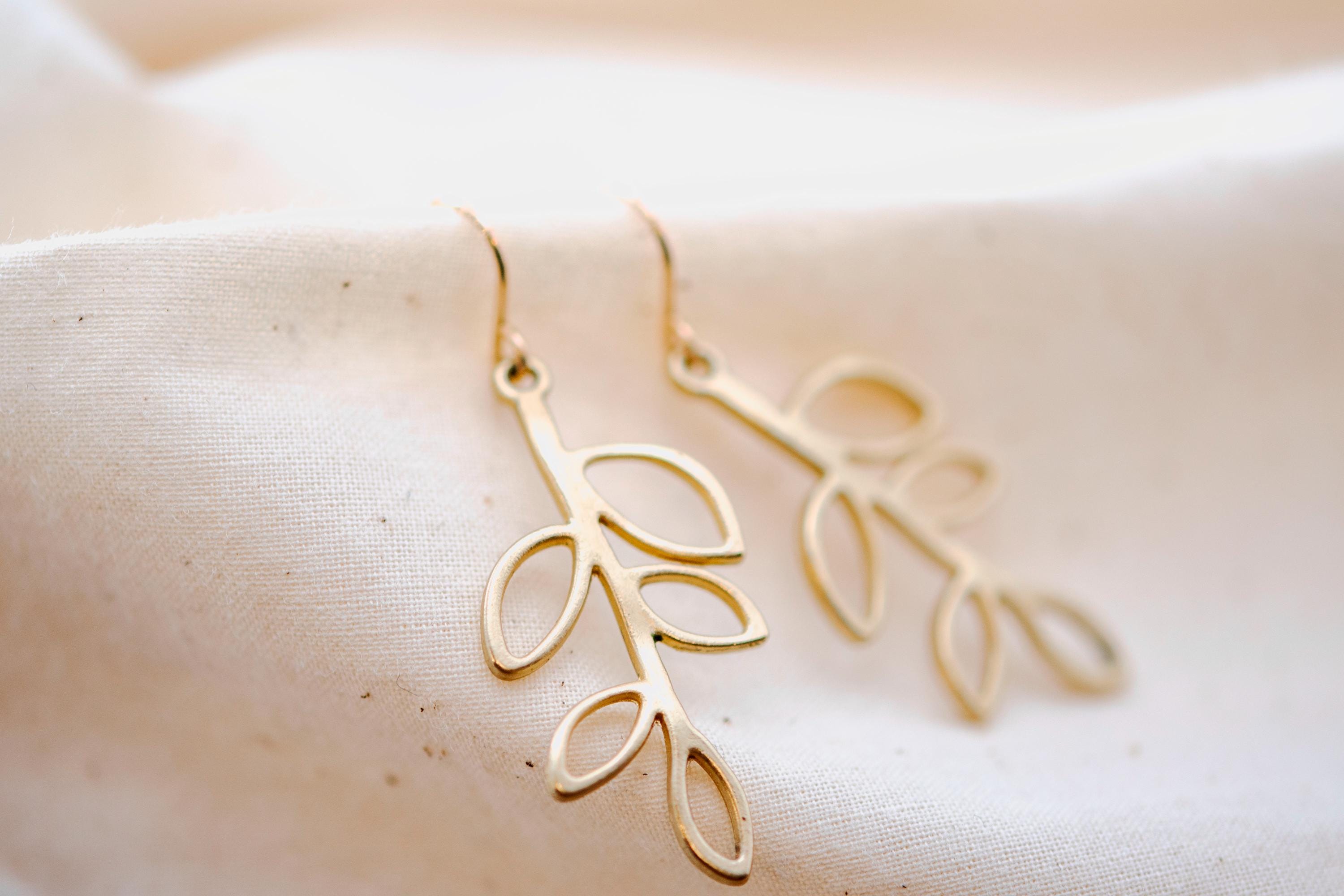Vintage Leaf Earrings