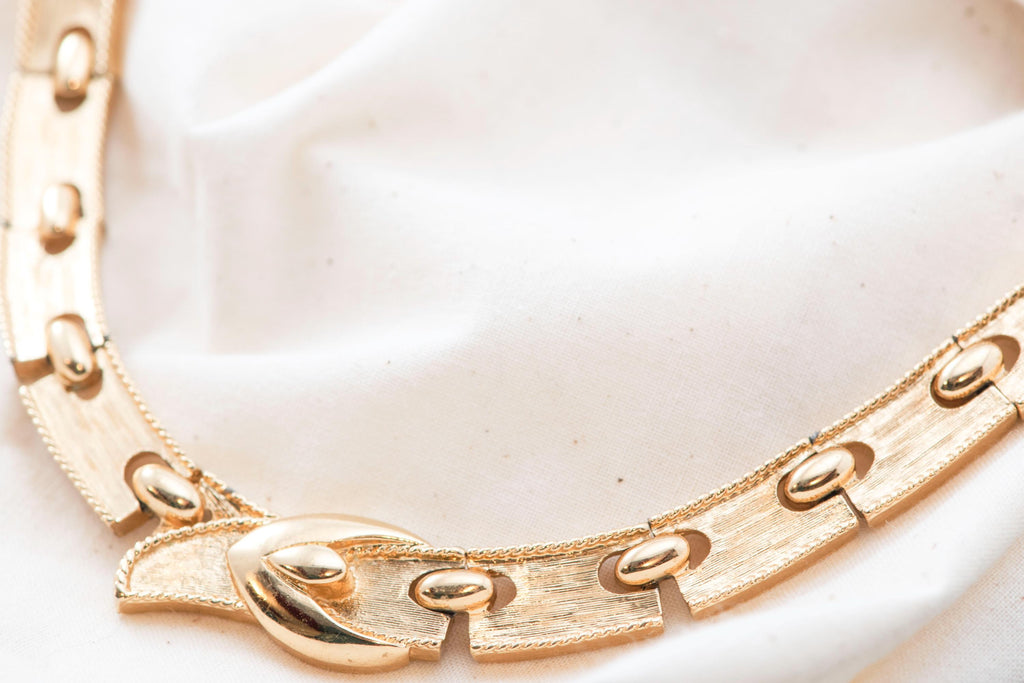 Vintage Monet Buckle Necklace