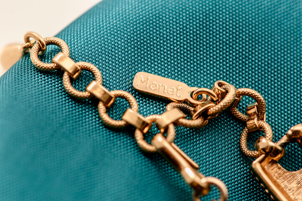 Vintage Monet Buckle Necklace