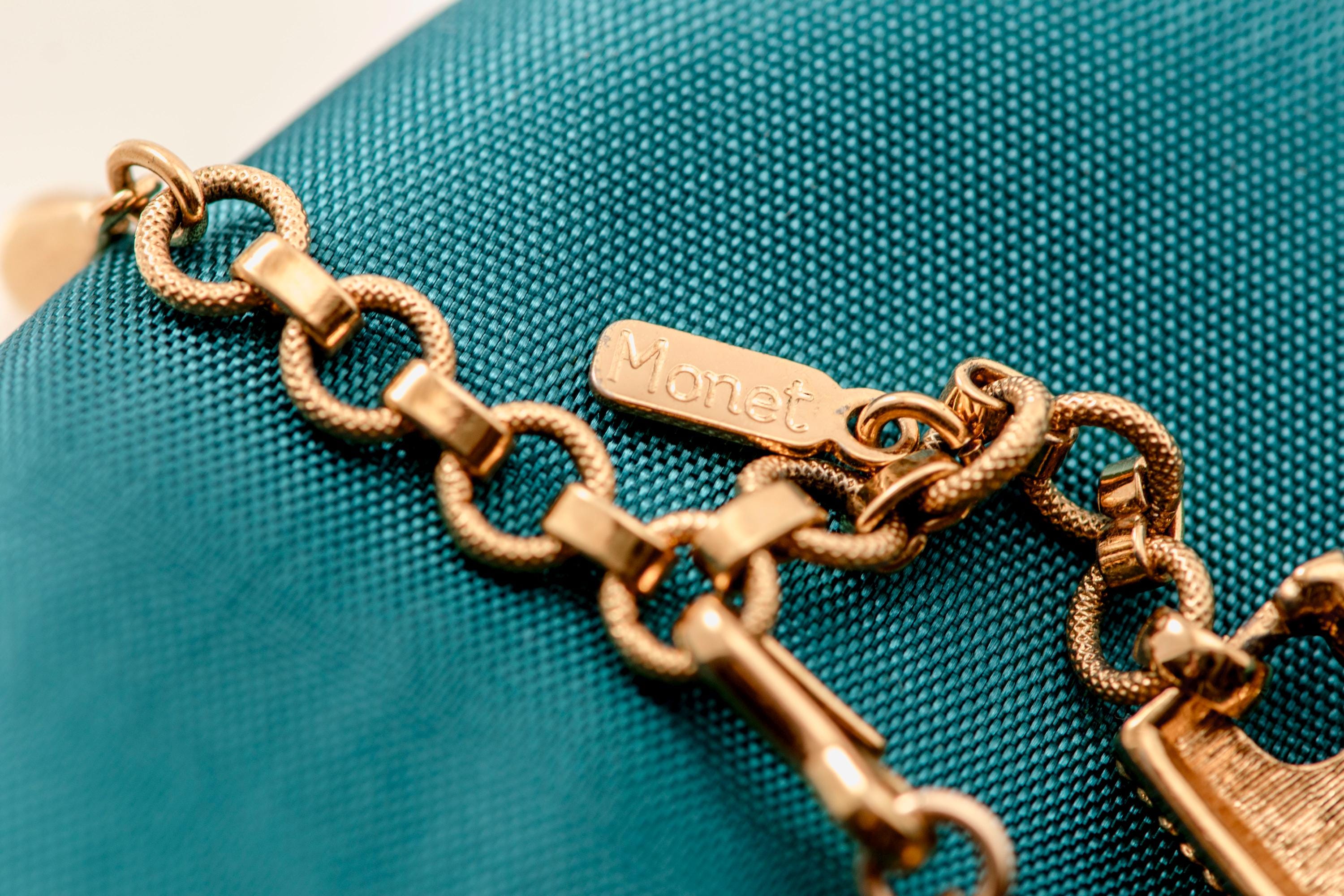 Vintage Monet Buckle Necklace