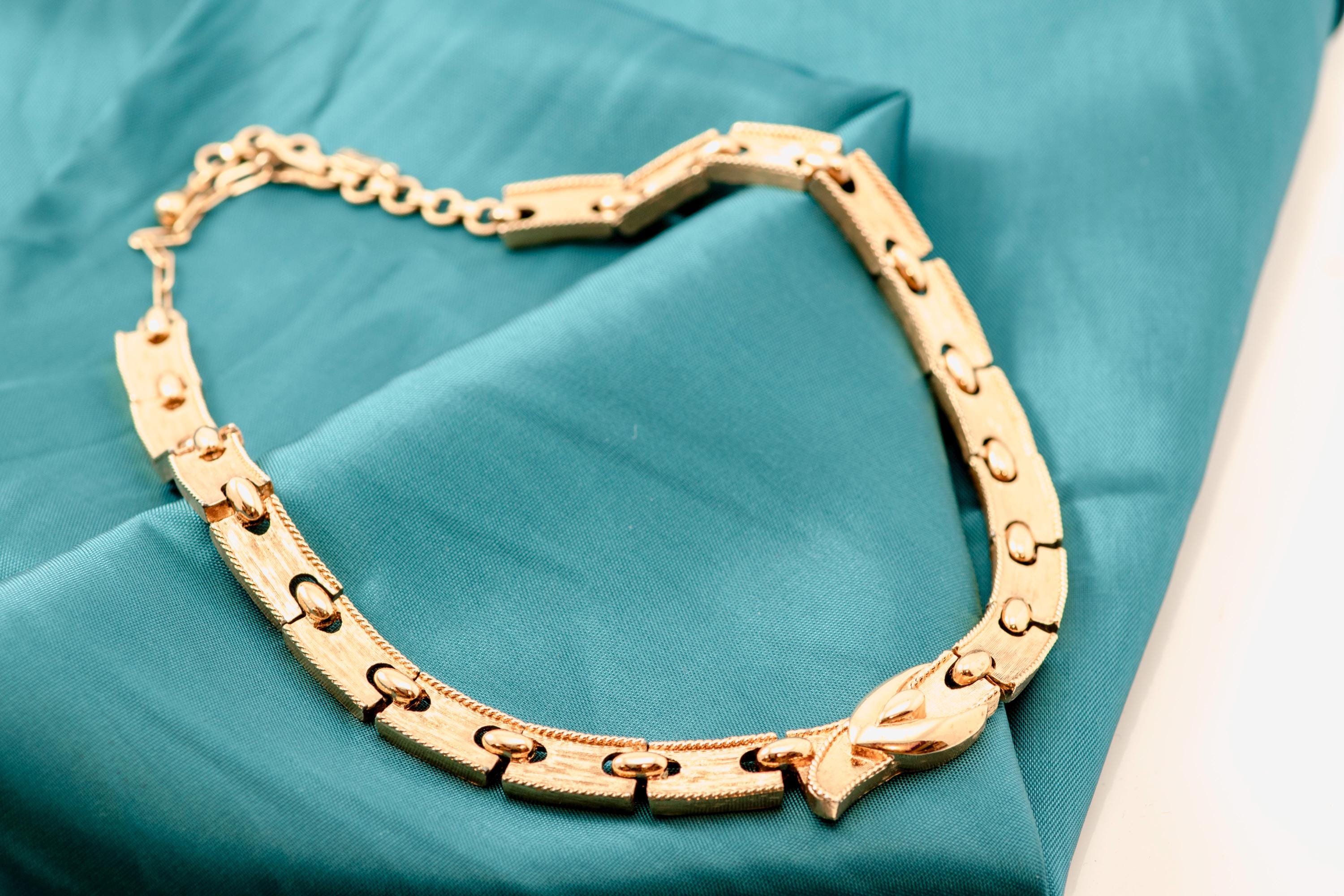 Vintage Monet Buckle Necklace