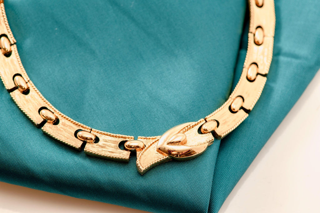 Vintage Monet Buckle Necklace