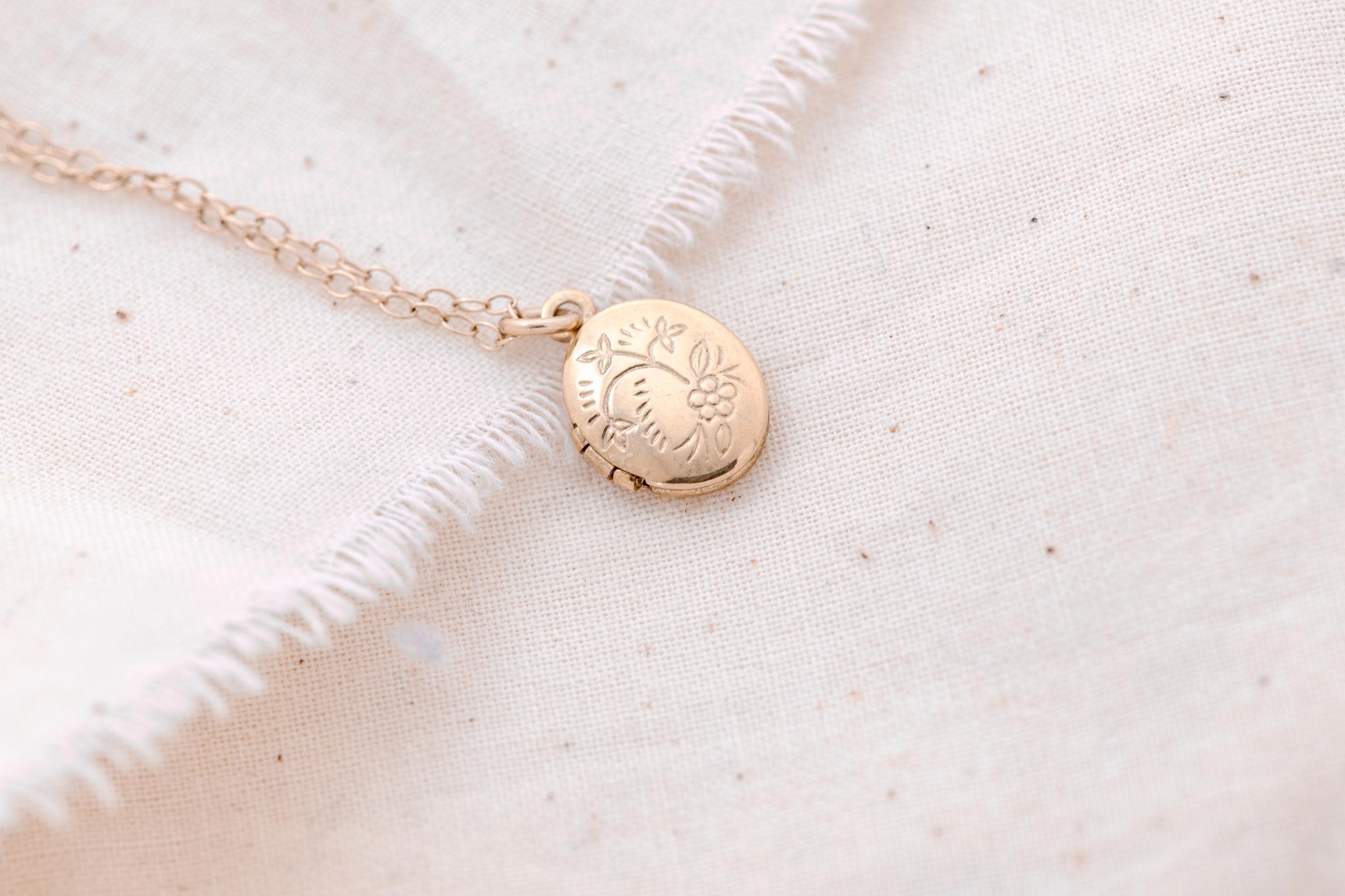 Vintage Gold Filled Locket Necklace