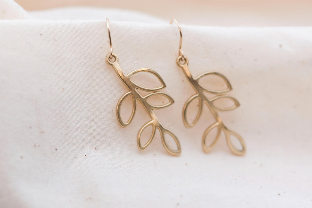 Vintage Leaf Earrings