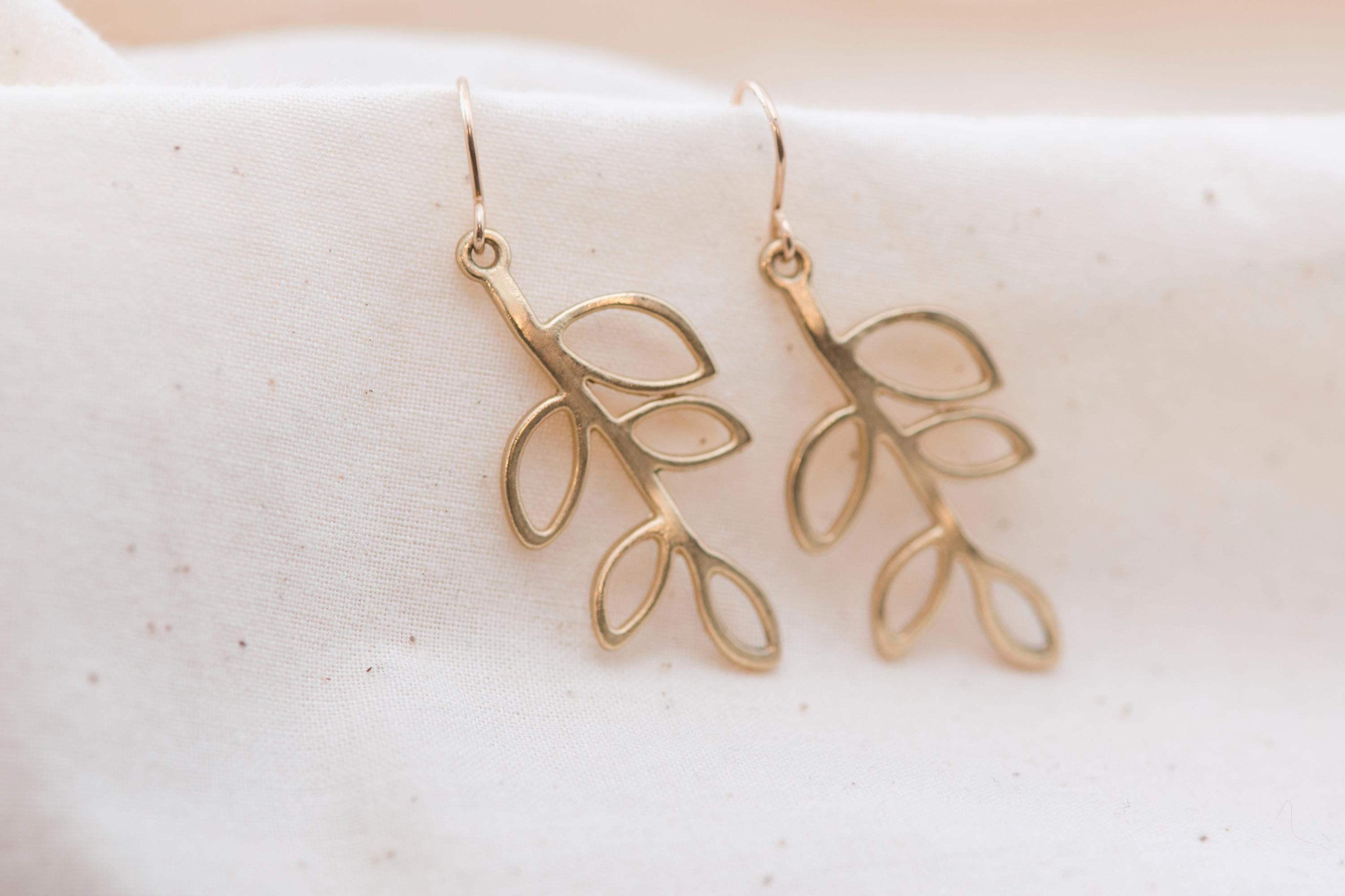 Vintage Leaf Earrings