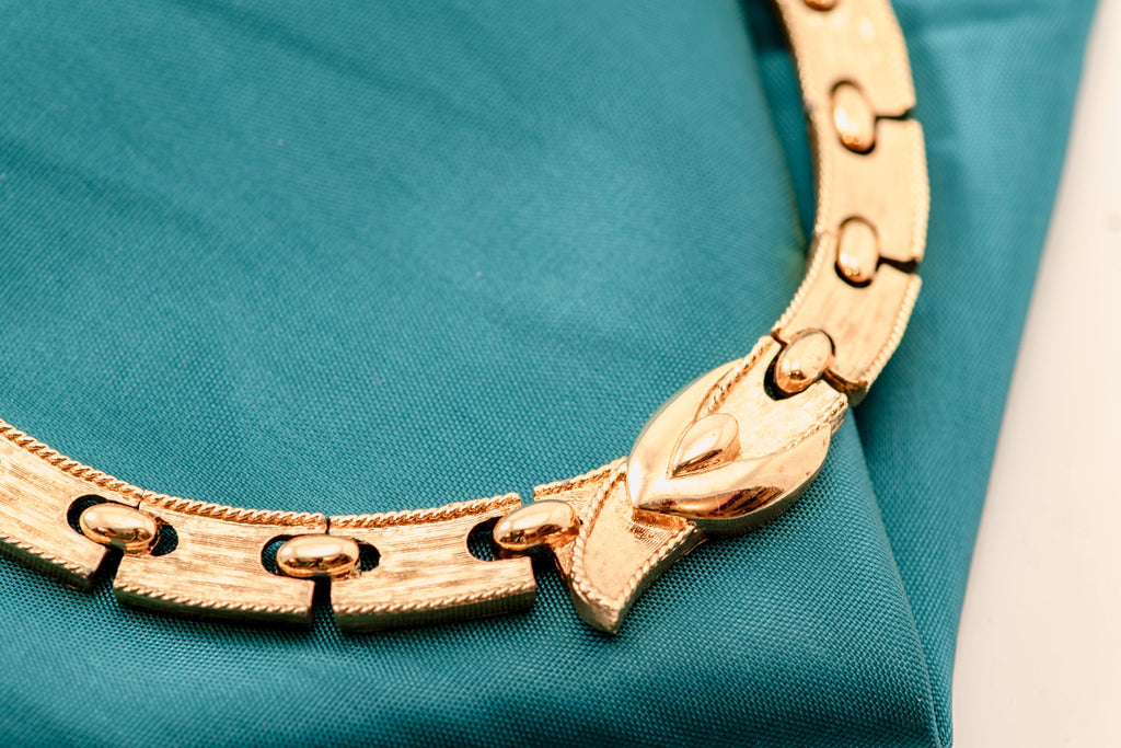 Vintage Monet Buckle Necklace