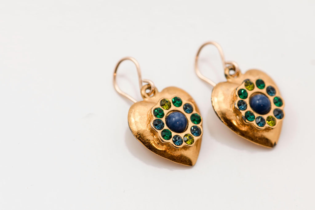 Vintage Heart Earrings