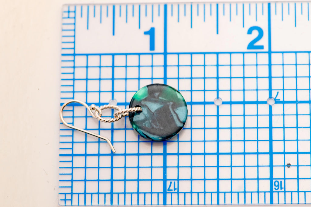 Vintage Green Drop Earrings