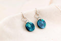 Vintage Green Drop Earrings