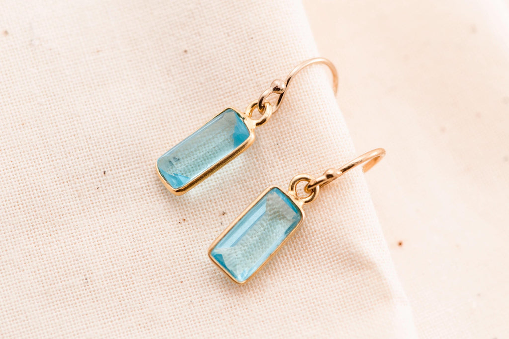 Blue Topaz Vermeil Earrings