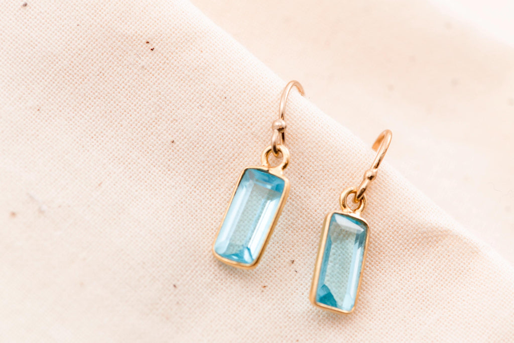 Blue Topaz Vermeil Earrings
