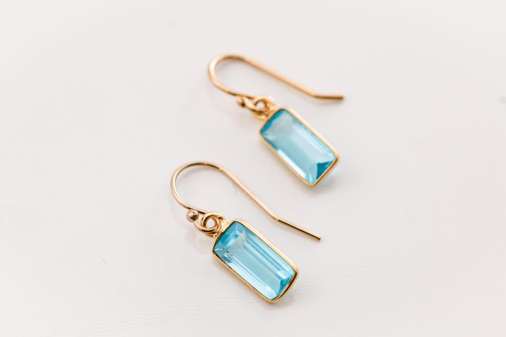 Blue Topaz Vermeil Earrings