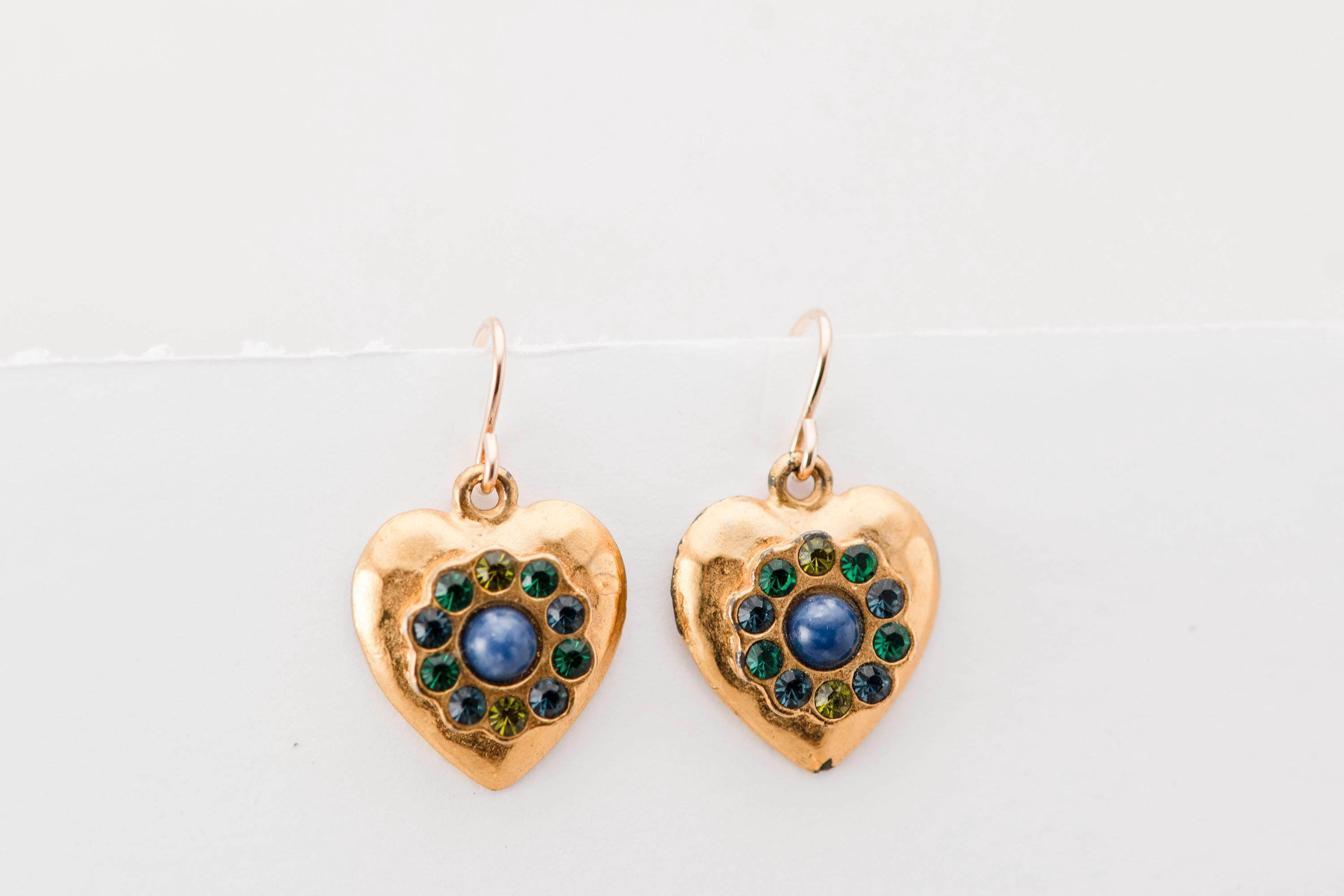Vintage Heart Earrings