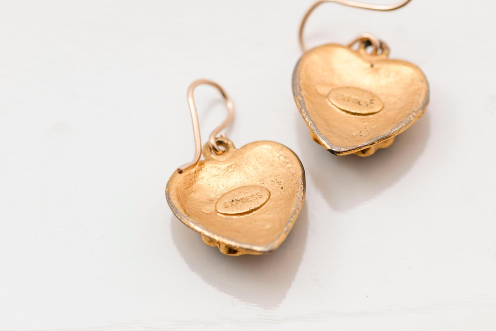 Vintage Heart Earrings