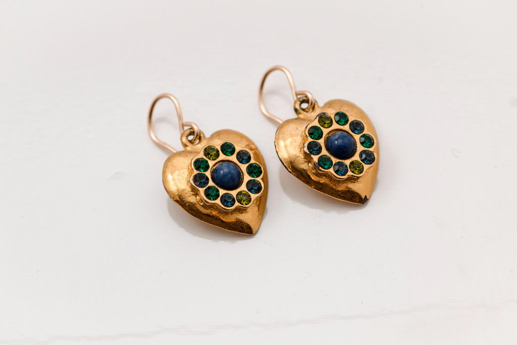 Vintage Heart Earrings