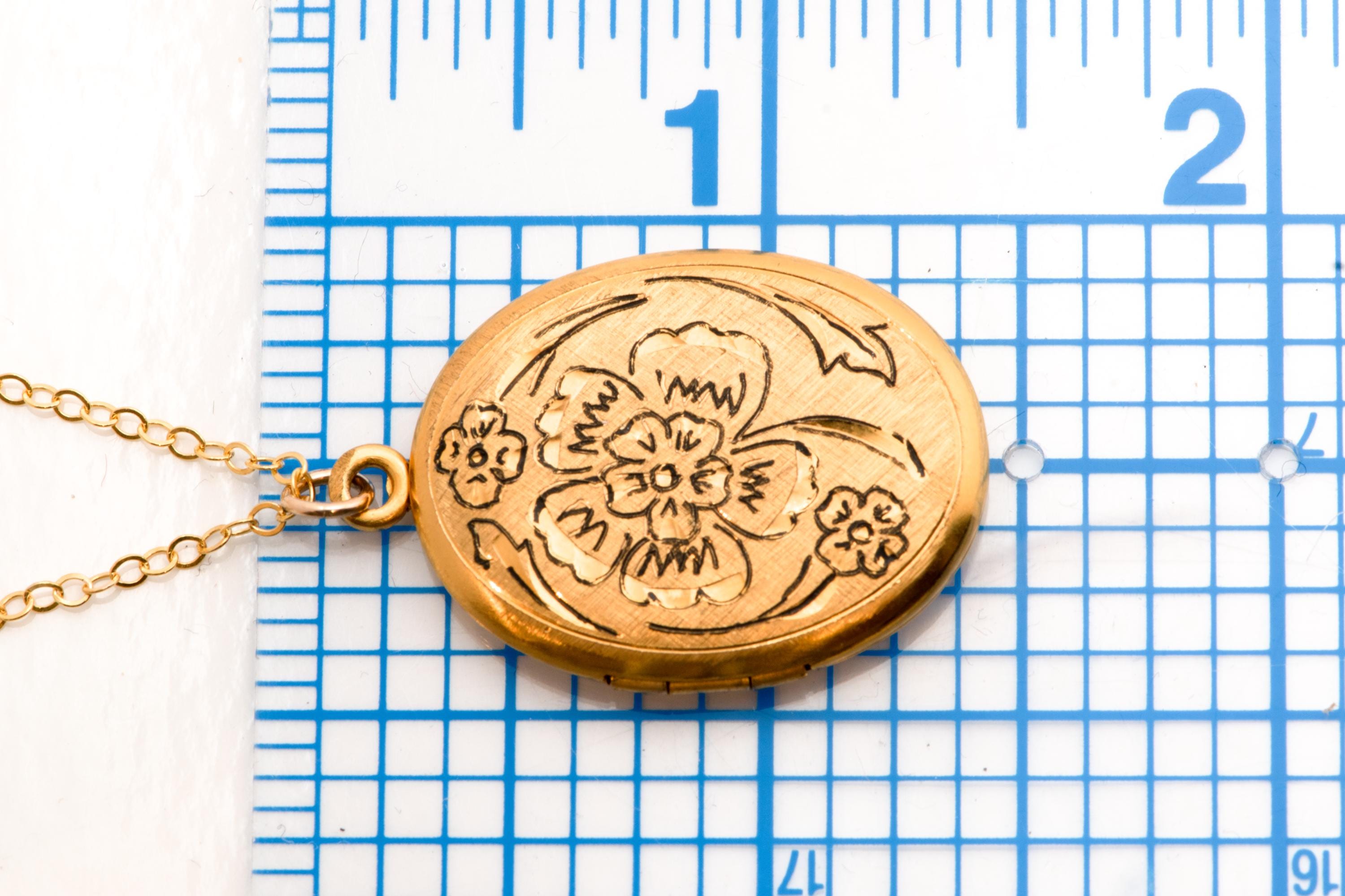 Vintage Black Enamel Locket