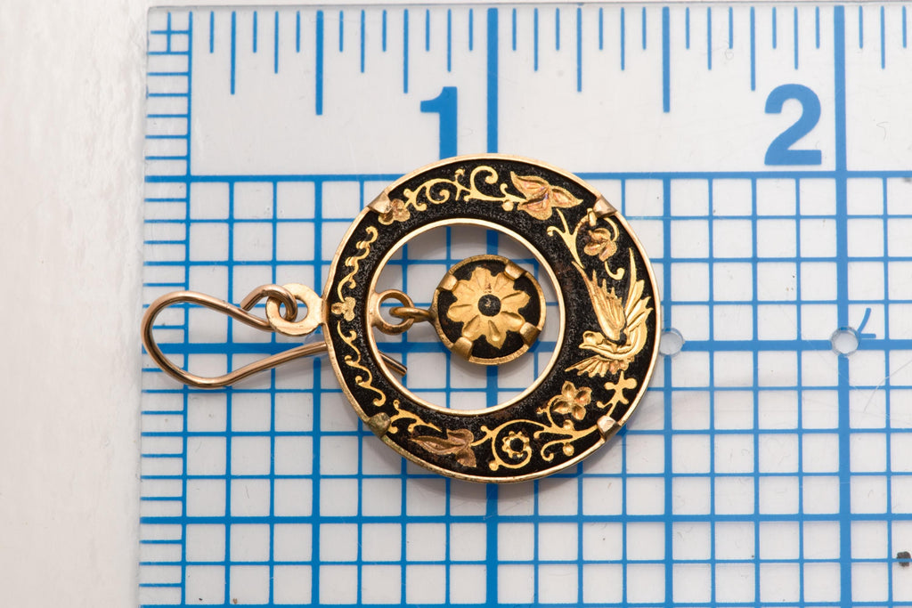 Vintage Damascene Earrings