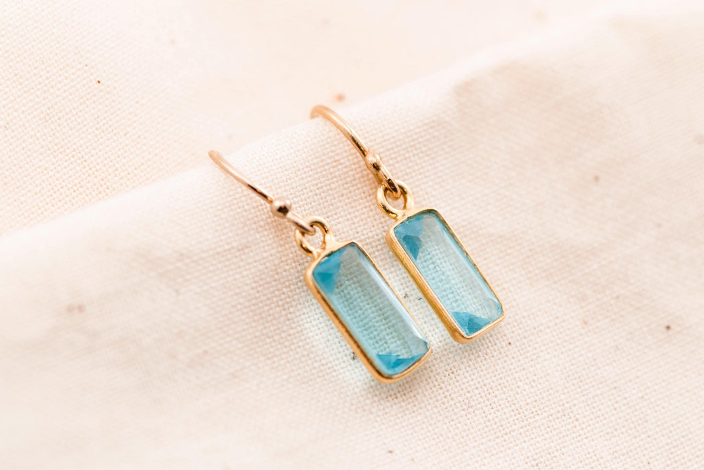 Blue Topaz Vermeil Earrings