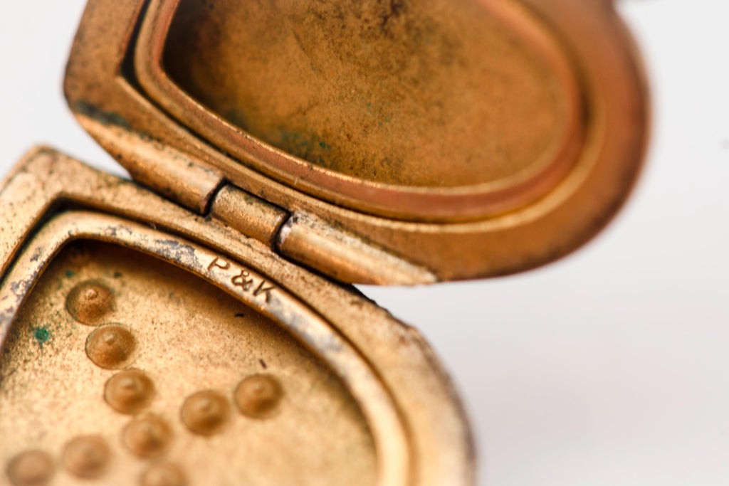 Vintage Cross Heart Locket