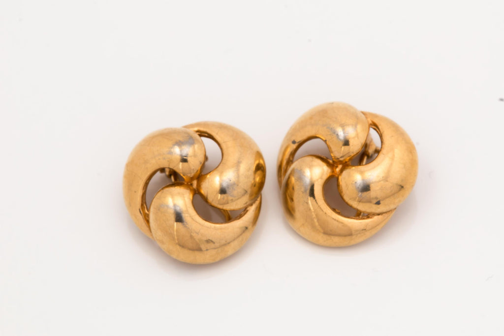 Vintage Knot Clip On Earrings