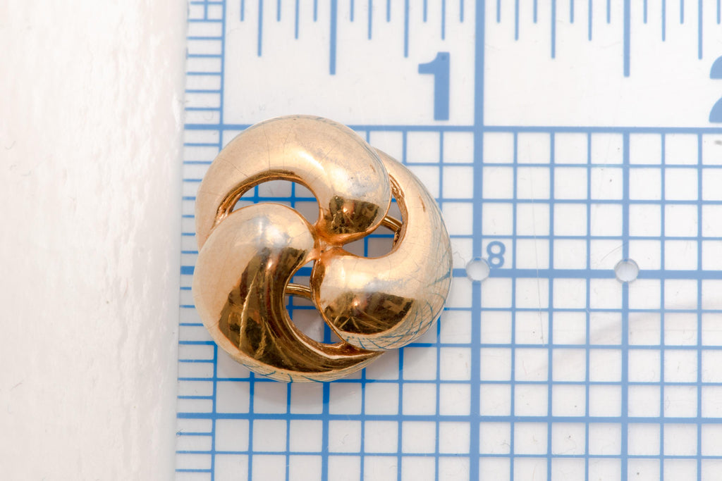 Vintage Knot Clip On Earrings
