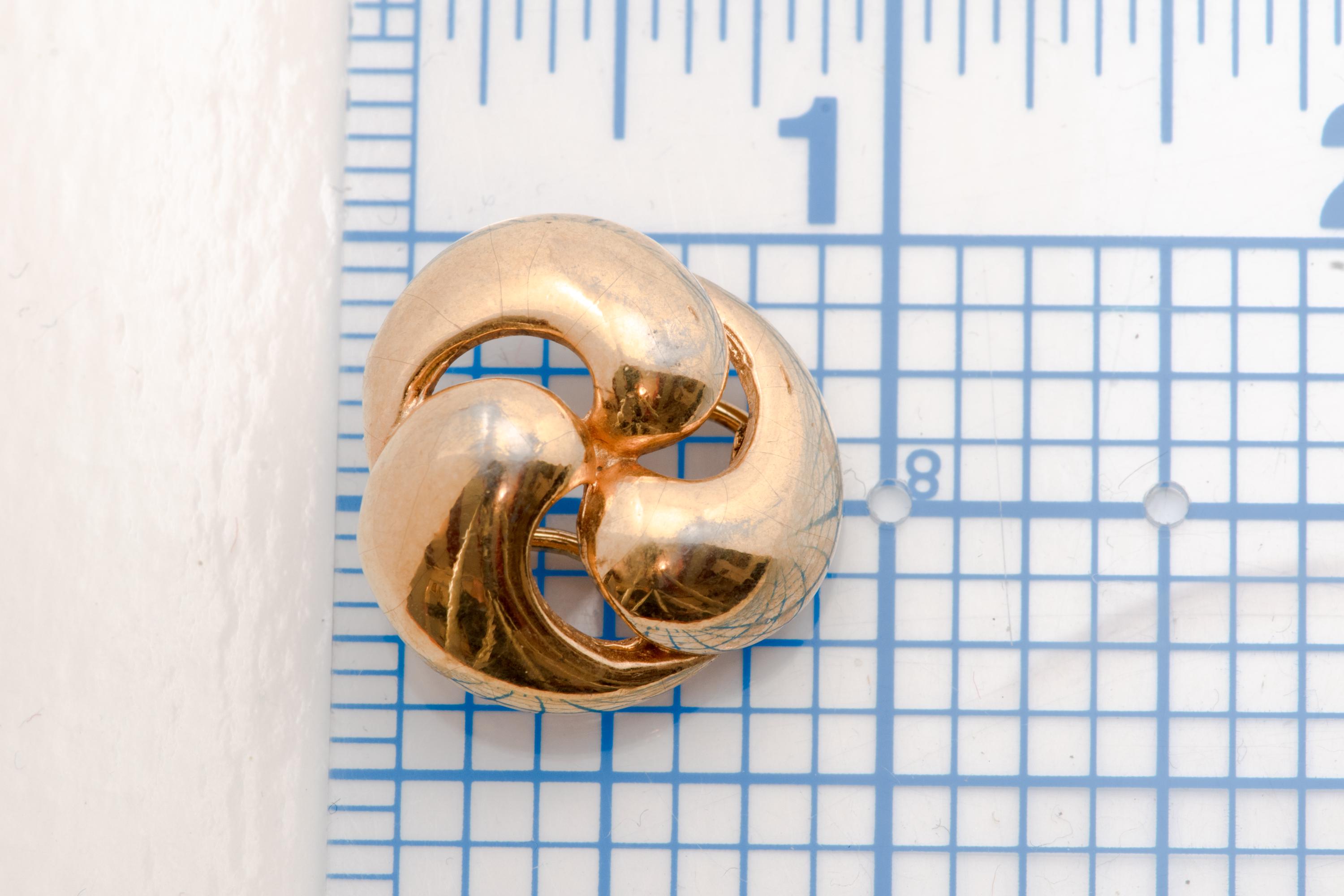 Vintage Knot Clip On Earrings