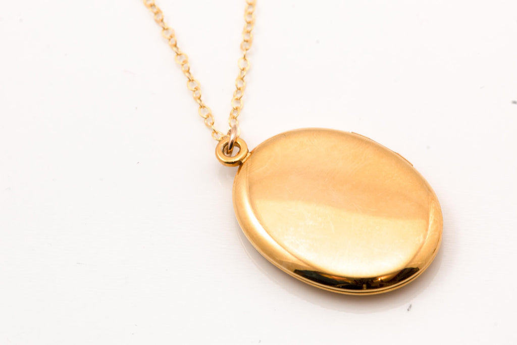 Vintage Black Enamel Locket