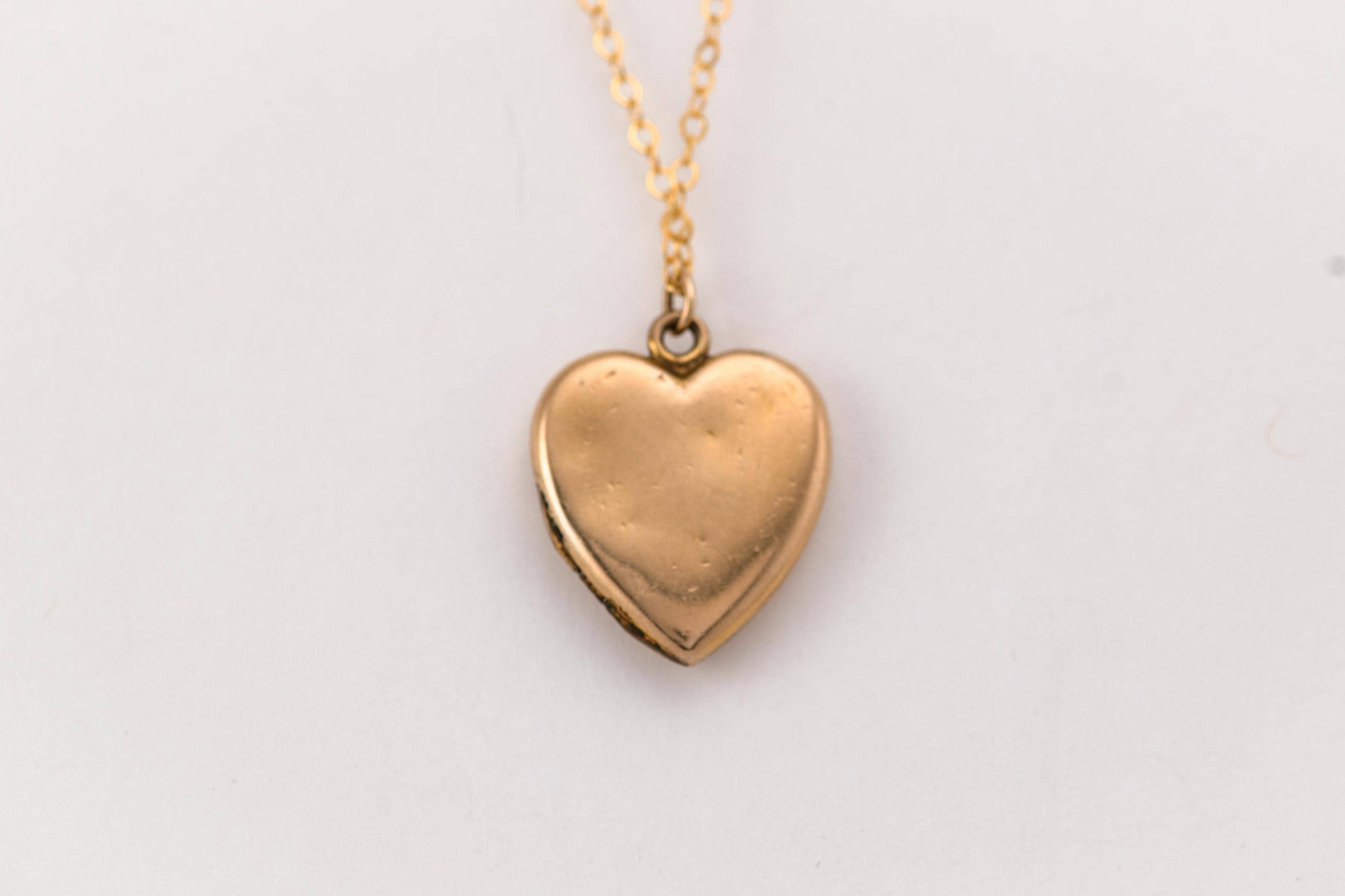 Vintage Cross Heart Locket